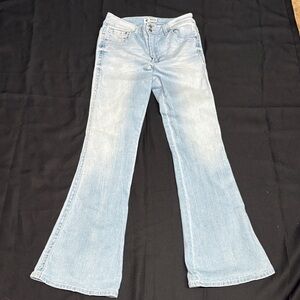 TCL Light Wash Flared Jeans - Wide Leg Denim